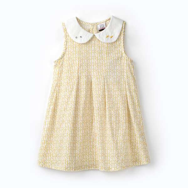 

Toddler Girls All Over Print Peter Pan Collar Dress, Multicolor