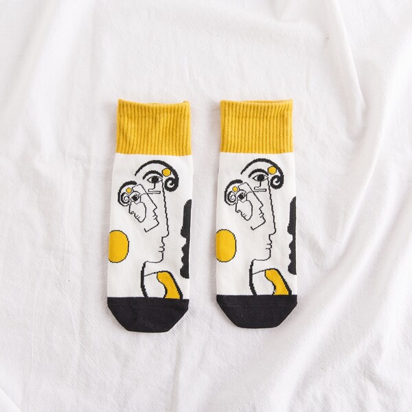

Figure Graphic Socks, Multicolor
