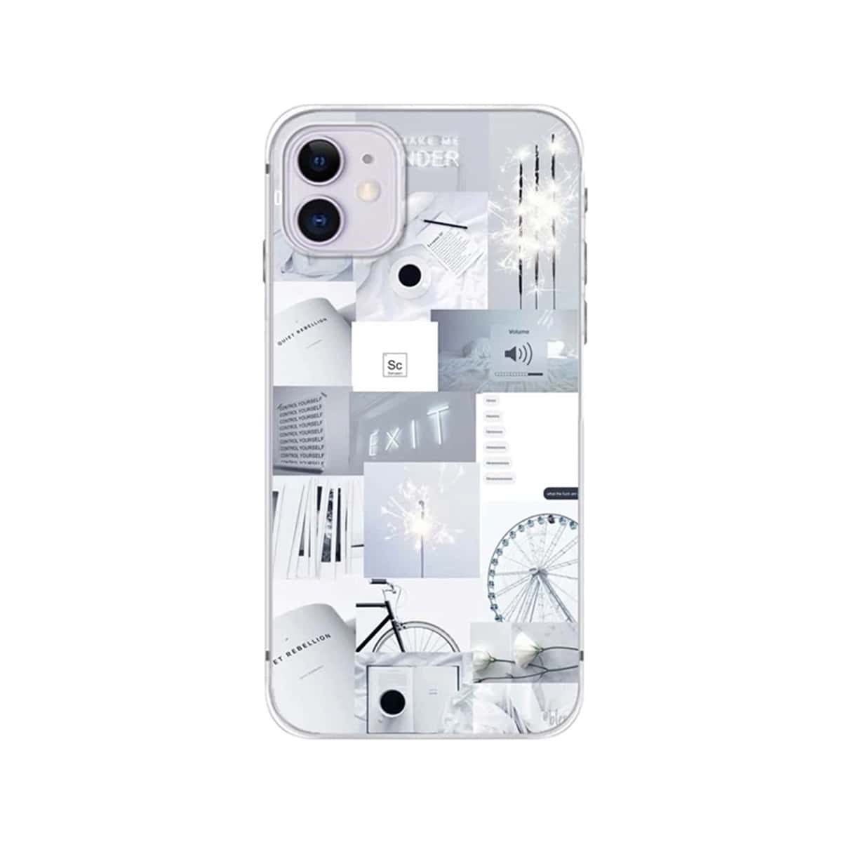 

Mix Pattern iPhone Case, Clear