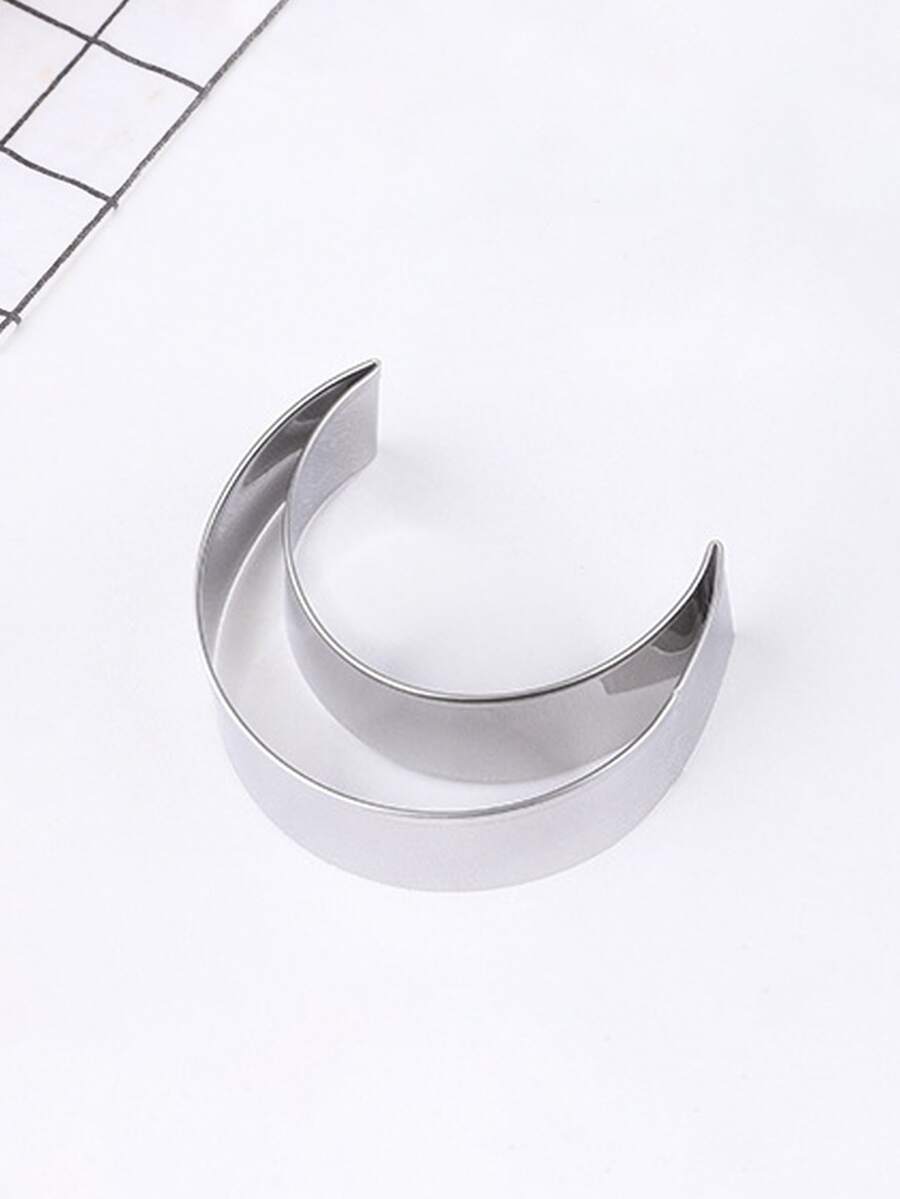 1入組月亮造型餅乾模具 - 銀色 - 查看 1