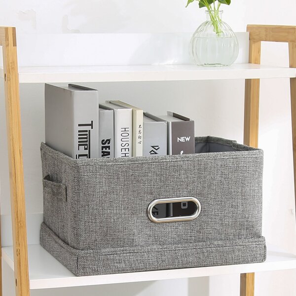 

1pc Foldable Storage Box, Grey