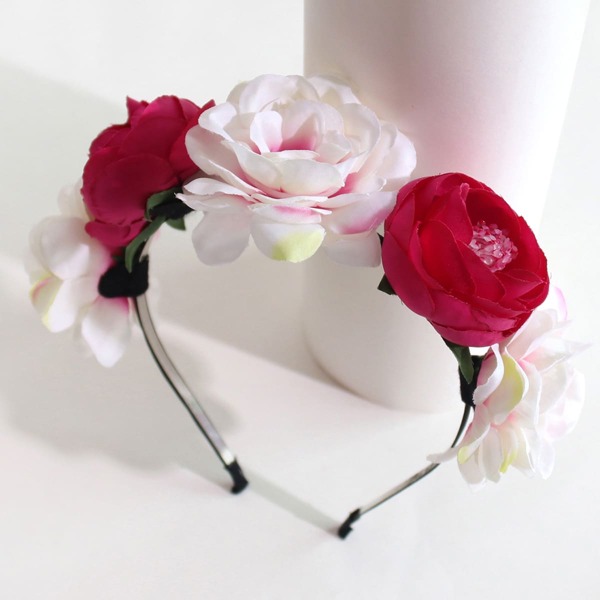 

Girls Flower Decor Hair Hoop, Multicolor