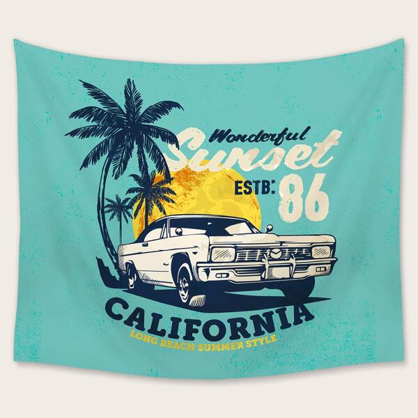 

Car Print Tapestry, Multicolor