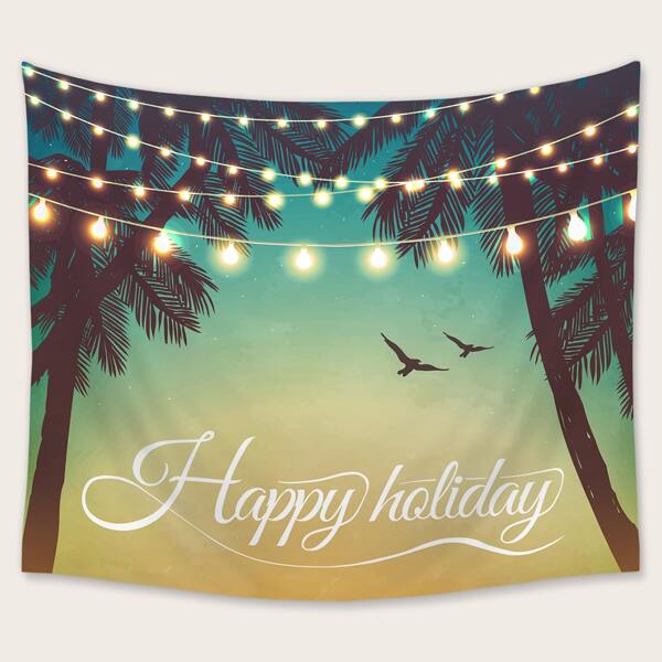 

Tree Print Tapestry, Multicolor