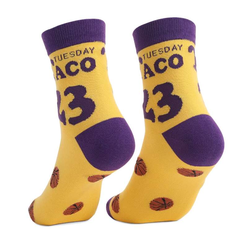 

Guys Letter Graphic Crew Socks, Yellow