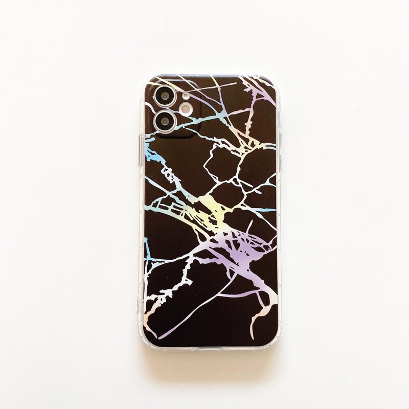 

Marble iPhone Case, Black