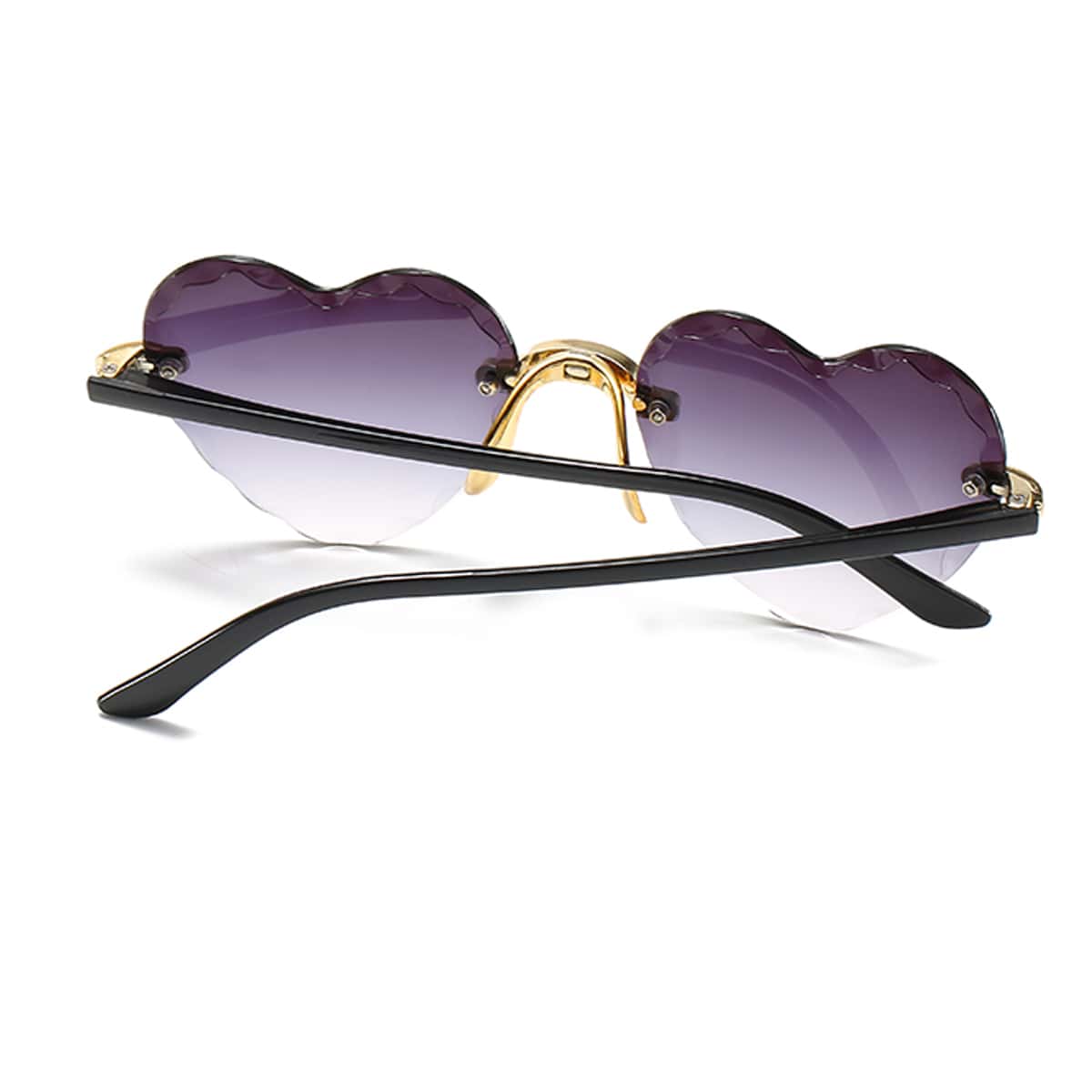 

Rimless Heart Frame Sunglasses