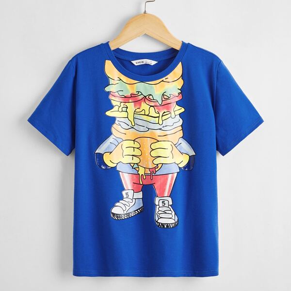 

Boys Figure Graphic Tee, Royal blue