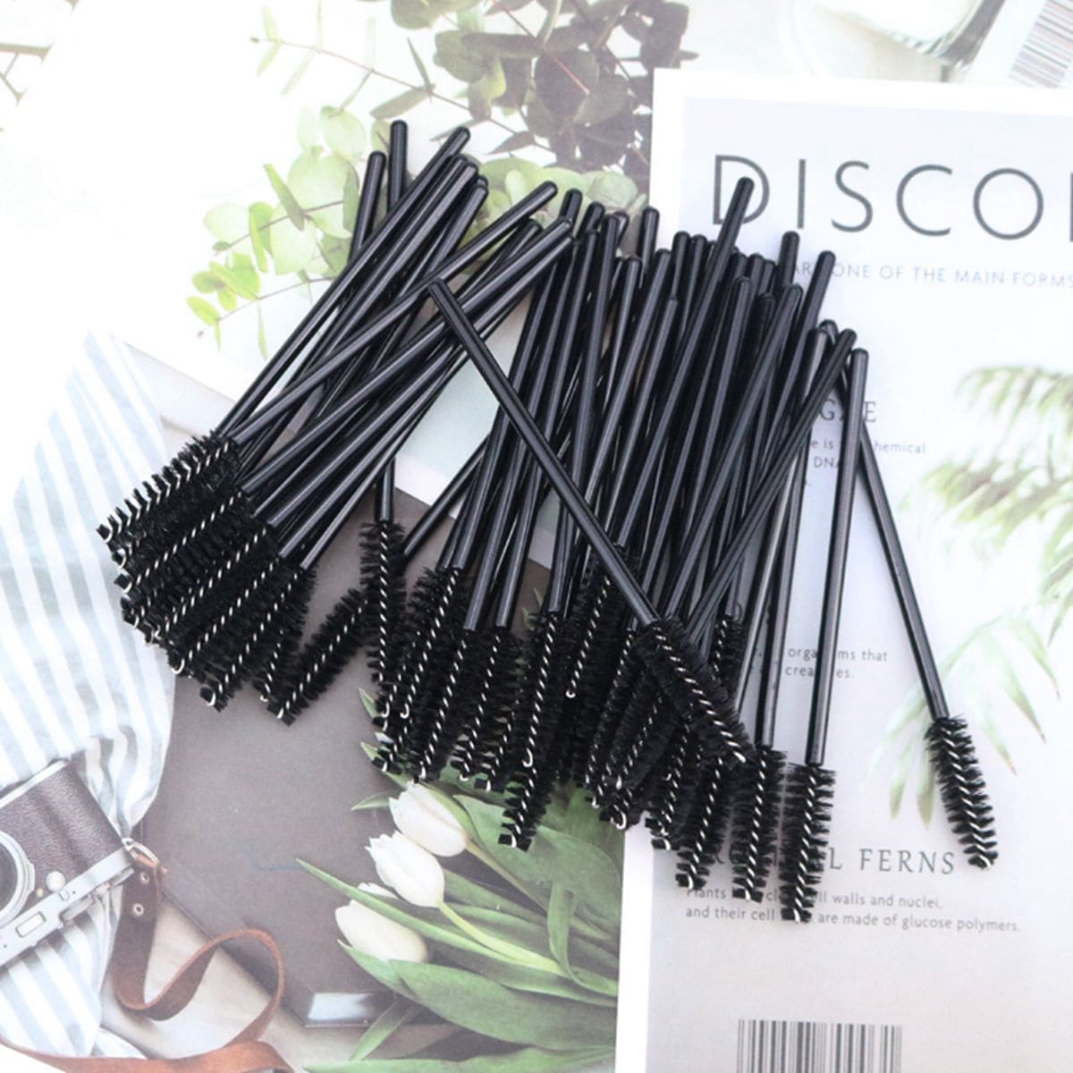 

50pcs Eyelash Brush, Black