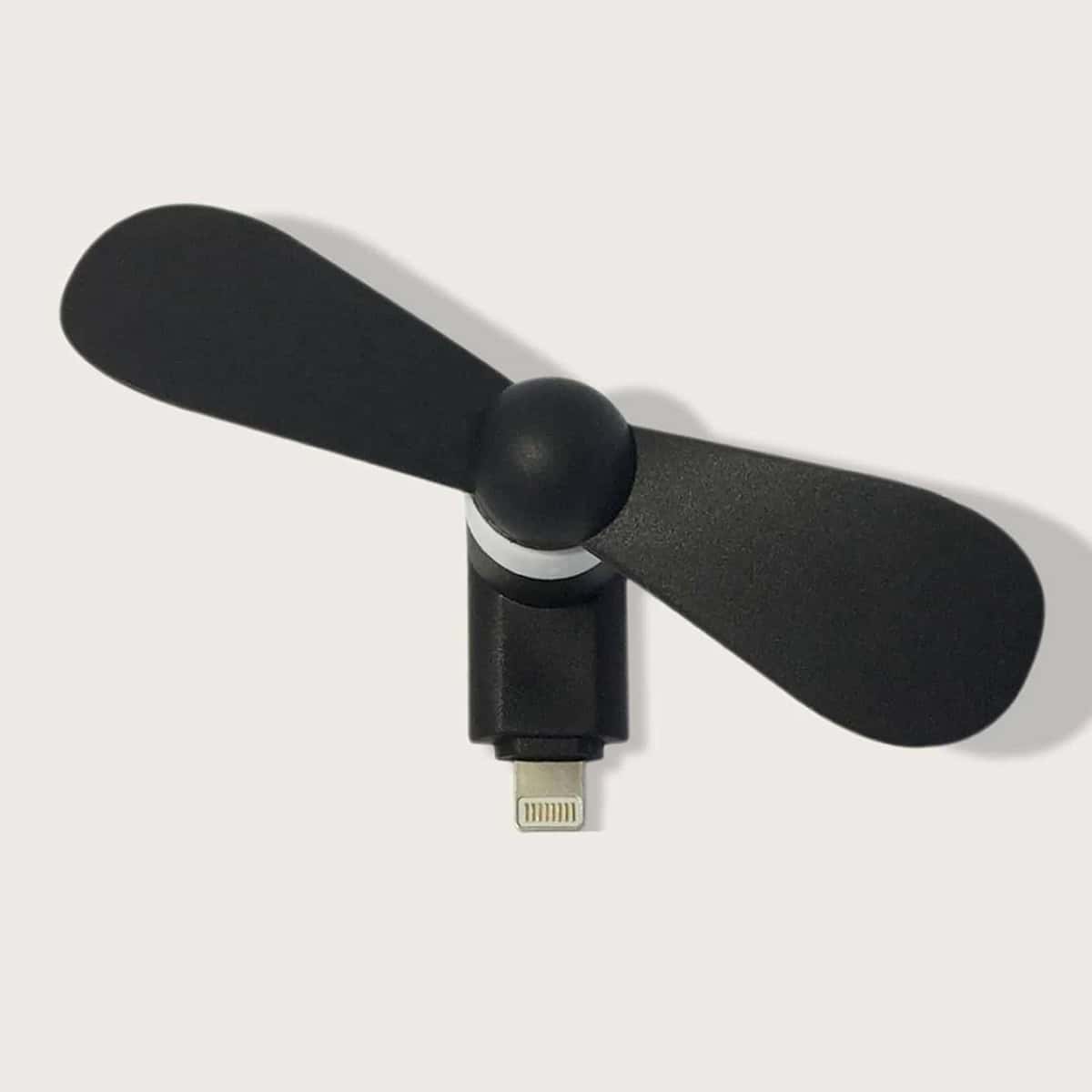 

1pc iPhone Solid USB Fan, Black