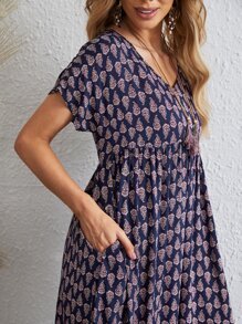 EMERY ROSE 滿版圖案娃娃裙 - 彩色 - 查看 5