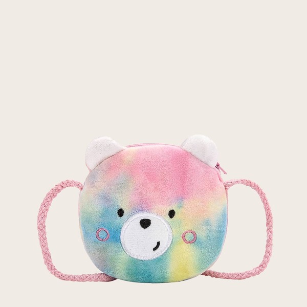 

Girls Tie Dye Cartoon Design Crossbody Bag, Multicolor