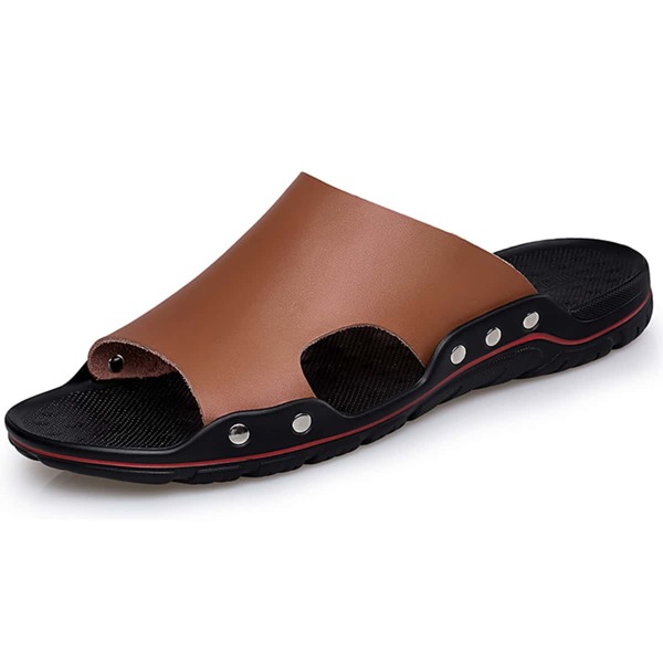 

Men Cut Out Slides, Brown