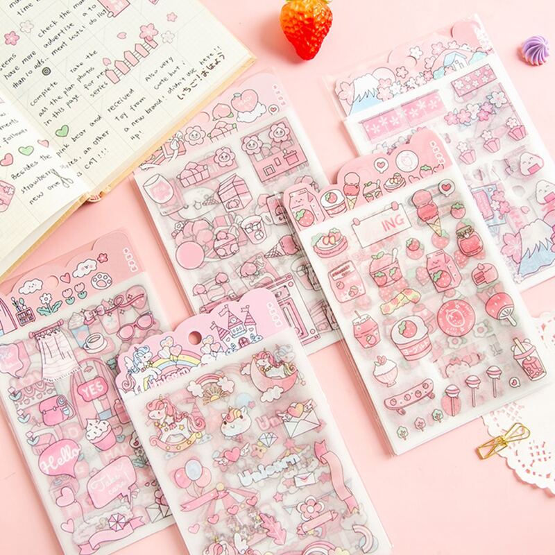 

5pcs Cartoon Graphic Random Sticker, Multicolor