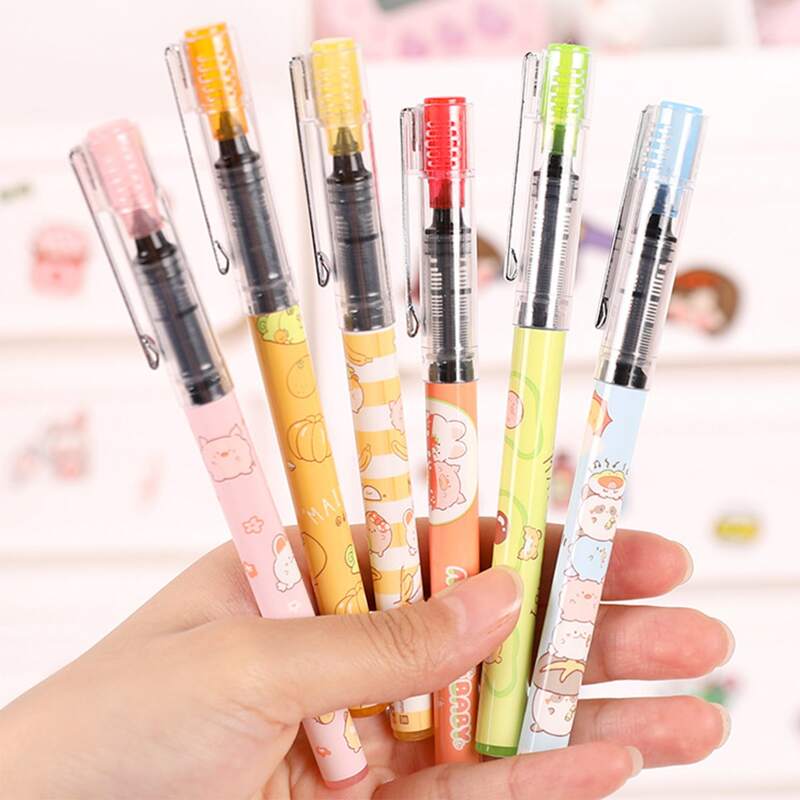 

1pc Cartoon Pattern Gel Pen, Multicolor
