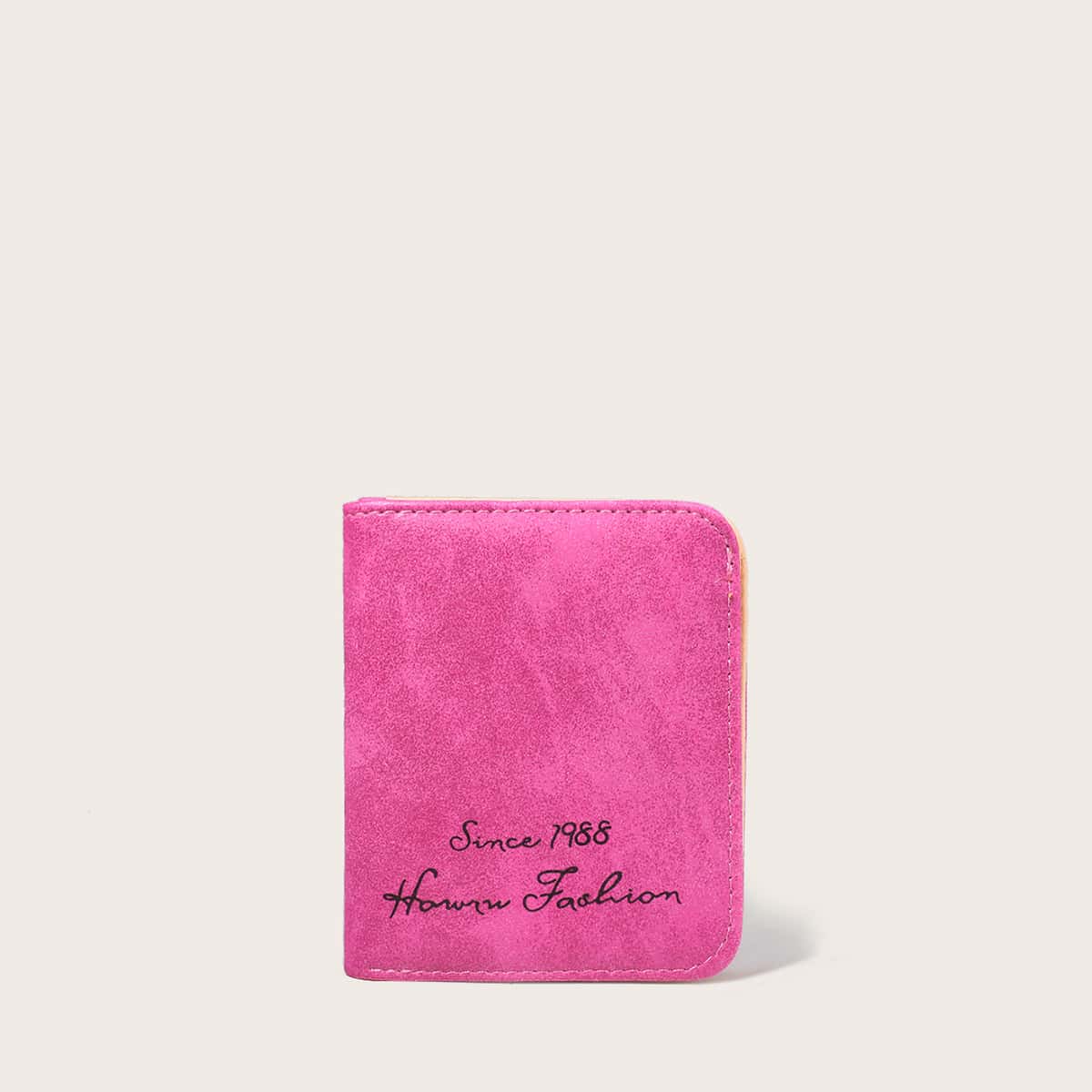 

Letter Graphic Short Purse, Hot pink