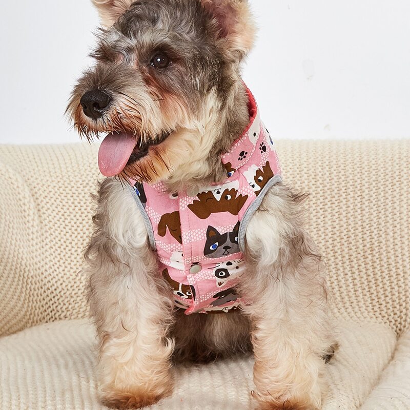 

Cartoon Graphic Pet Coat, Pink
