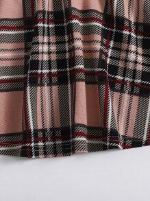 SHEIN 女孩格紋半身裙