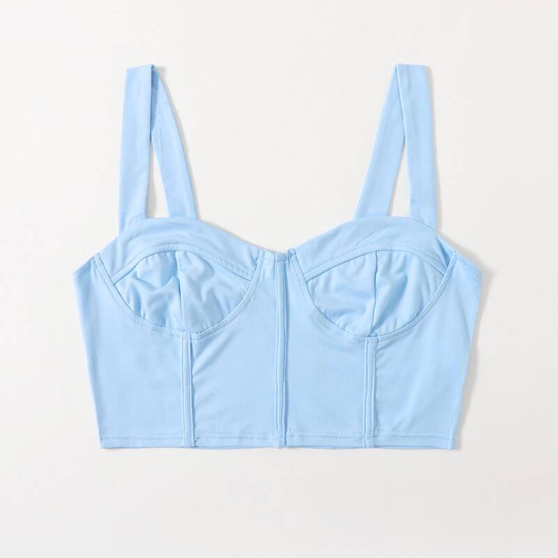 

Bustier Crop Cami, Baby blue
