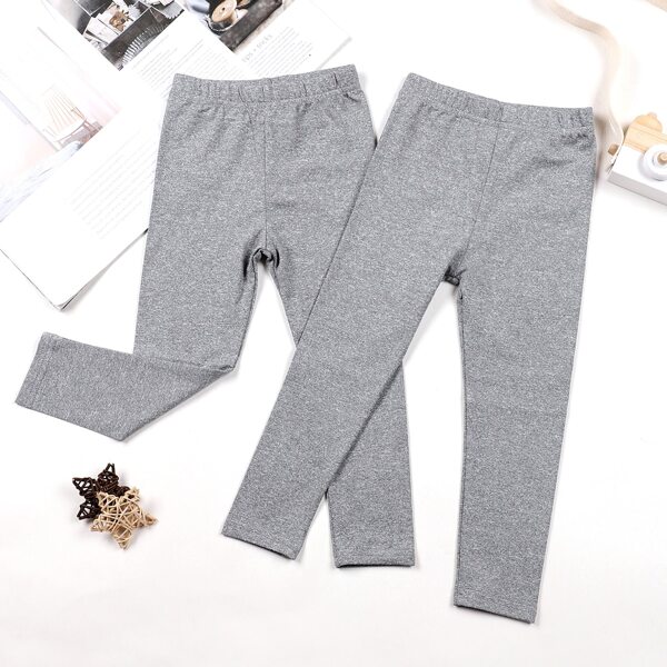 

Toddler Girls 2pack Solid Leggings, Grey
