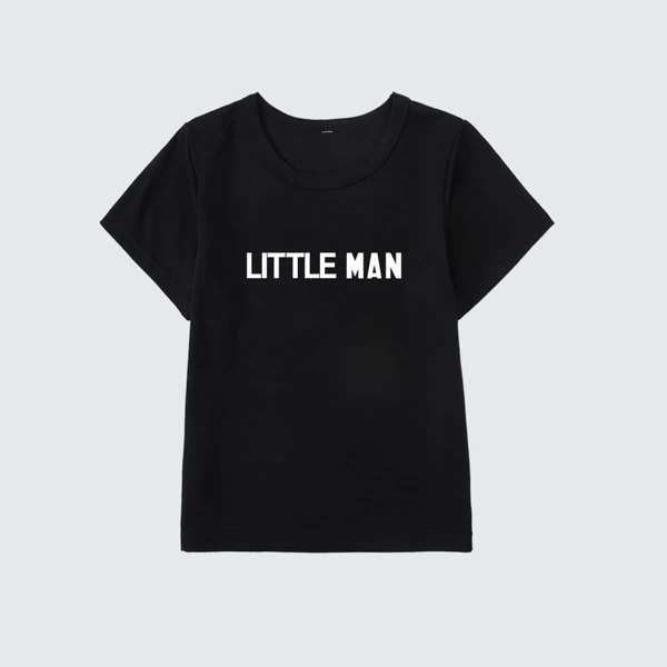 

Toddler Boys Slogan Graphic Tee, Black