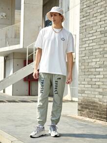 Manfinity VCAY 男士字母圖案上衣