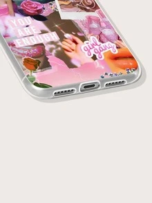 Hülle mit vermischtem Muster, kompatibel zu iPhone - Pink - Übersicht 3