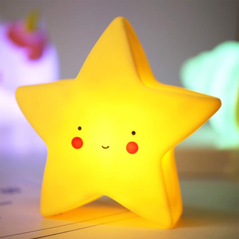 

Cartoon Star Night Light, Yellow