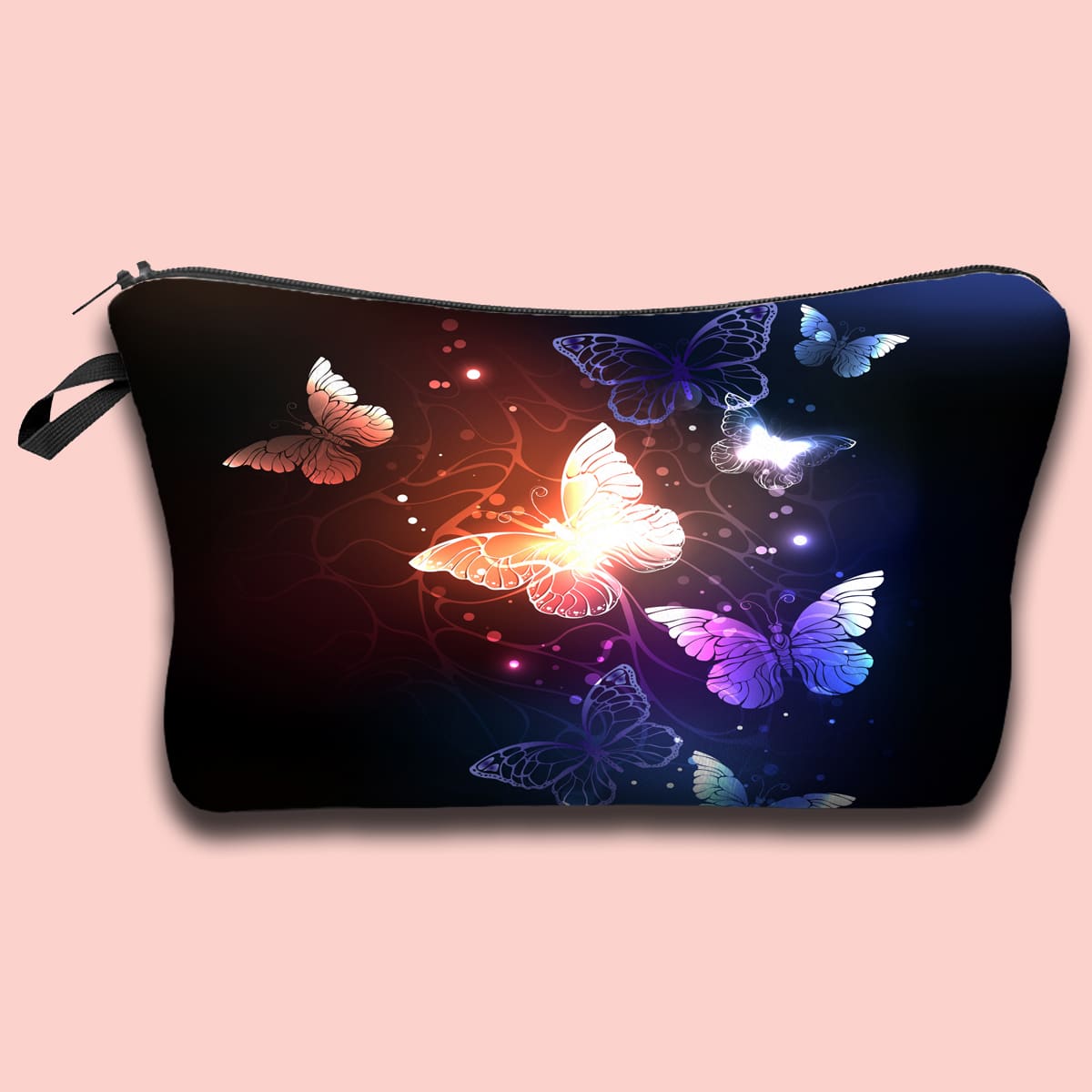 

Butterfly Print Makeup Bag, Multicolor