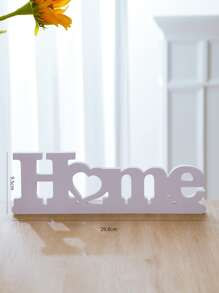 1pc Home Design Art Decoration, White PVC Decoration Craft For Home Decor Gifts Birthday Graduation - White - View 2