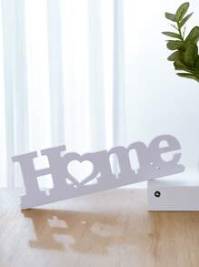 1pc Home Design Art Decoration, White PVC Decoration Craft For Home Decor Gifts Birthday Graduation - White - View 4