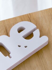 1pc Home Design Art Decoration, White PVC Decoration Craft For Home Decor Gifts Birthday Graduation - White - View 6