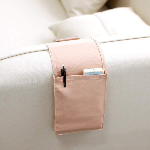 

1pc Hanging Sofa Side Storage Bag, Pink