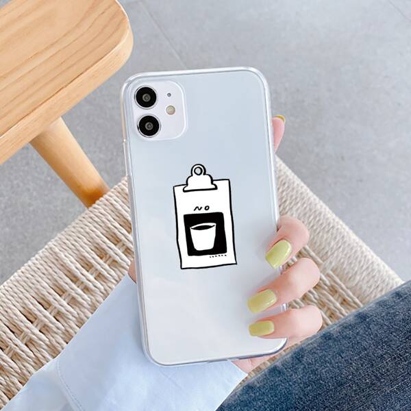 

Cup Print Clear iPhone Case
