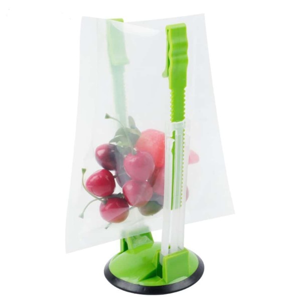 

1pc Hand-free Food Storage Bag Holder, Green
