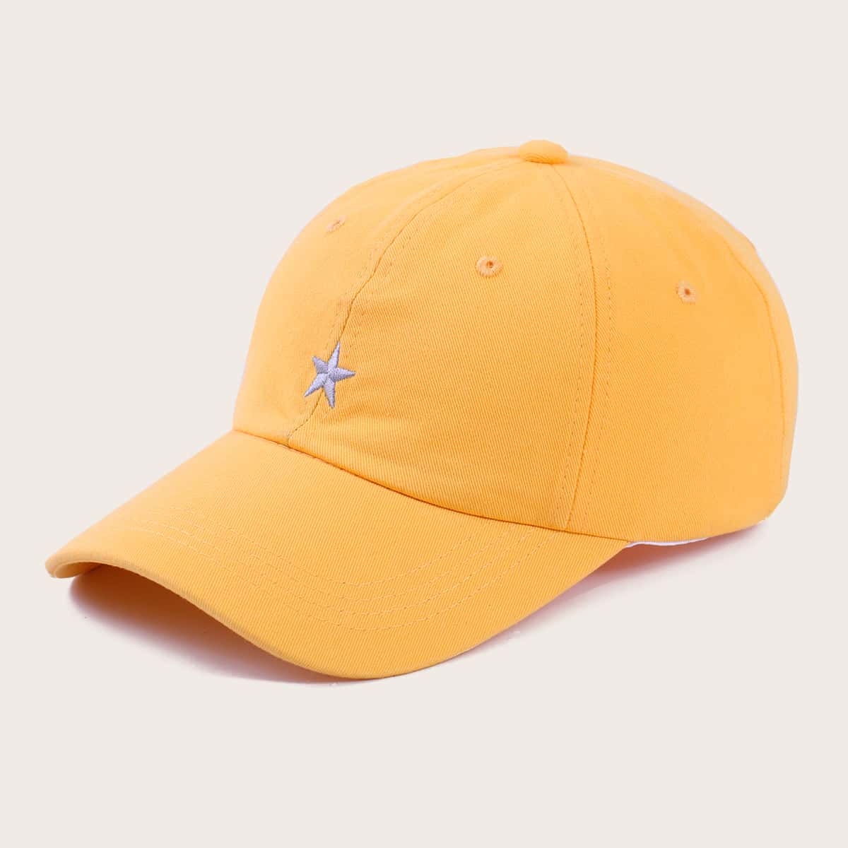

Star Embroidery Baseball Cap, Yellow