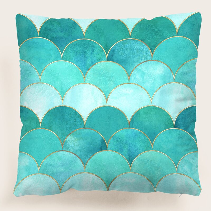 

Geometric Pattern Cushion Cover Without Filler, Multicolor