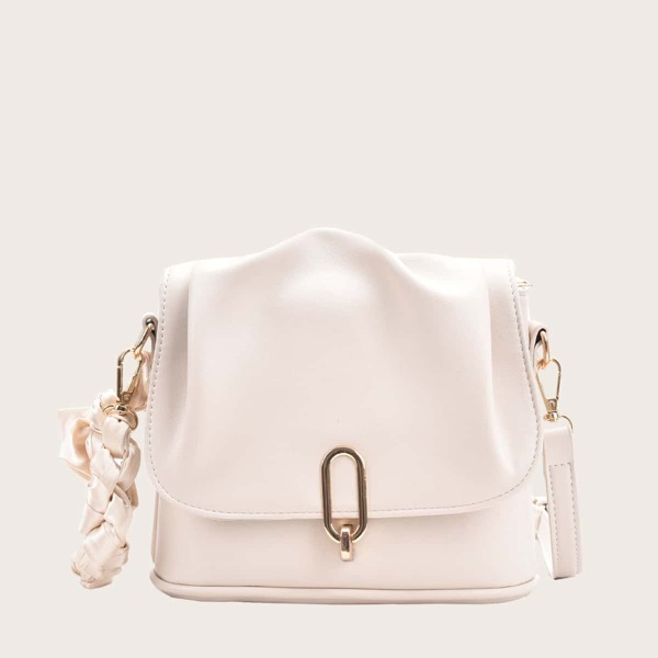 

Flap Crossbody Bag, White