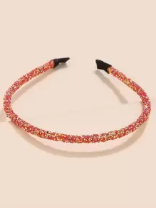 12pcs Colored Crystal Headbands, Gift For Mom, Friends, Teachers - Suitable For Women's Daily Wear And Festivals Pink Accessories Valentine's Day Valentines,Hairband,Hair Hoop ,Head Piece Head Accessories Beauty Home Hair Accessories - Multicolor - View 3