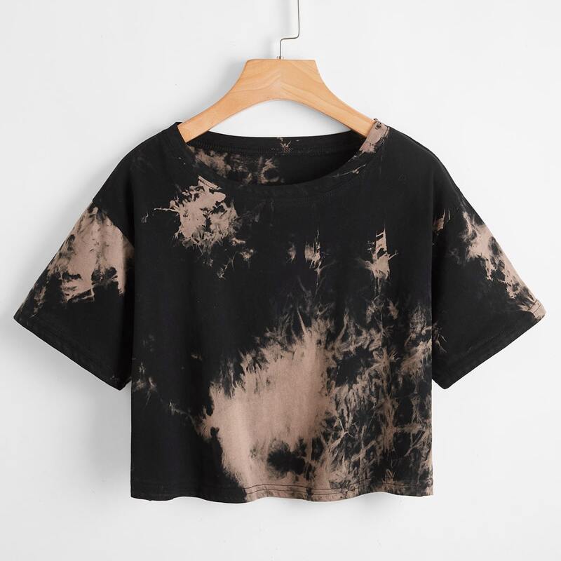 

Tie Dye Crop Tee, Multicolor