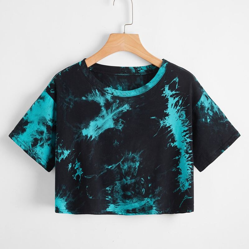

Tie Dye Crop Tee, Multicolor