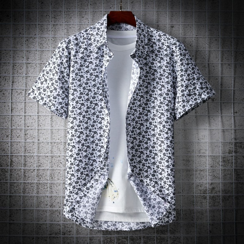 

Guys Ditsy Floral Button Up Shirt, Multicolor