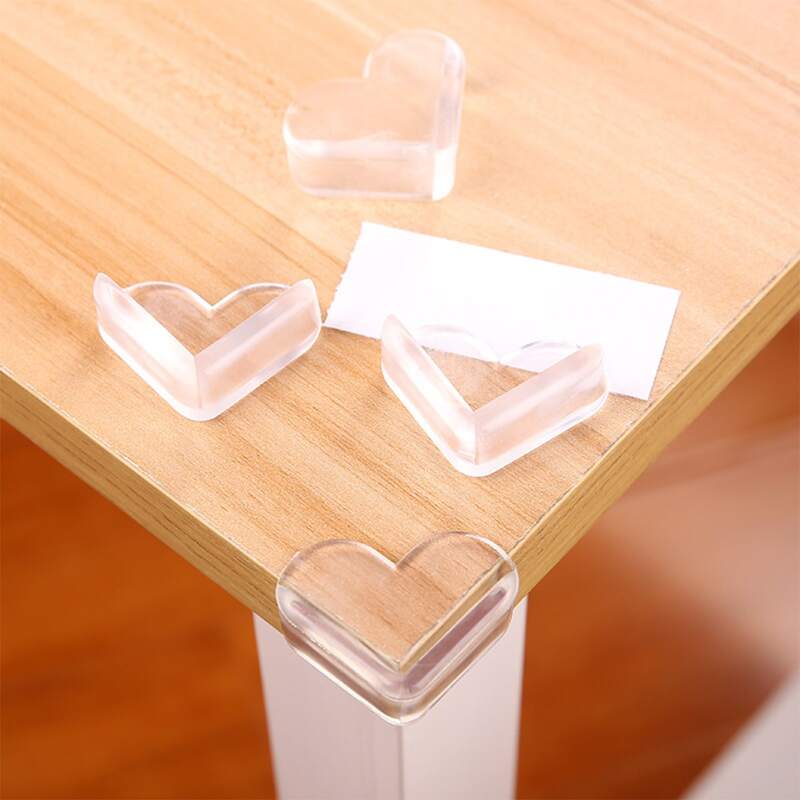 

4pcs Heart Shaped Clear Corner Guards