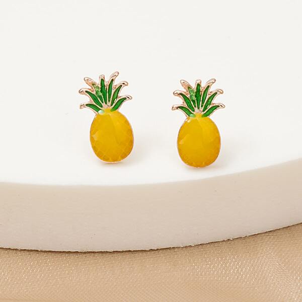 

Fruit Design Stud Earrings, Multicolor