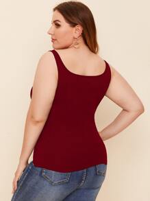 SHEIN Essnce Top tank unicolor - Burdeos - Ver 2