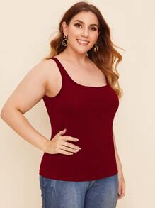 SHEIN Essnce Top tank unicolor - Burdeos - Ver 4