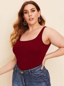 SHEIN Essnce Top tank unicolor - Burdeos - Ver 5