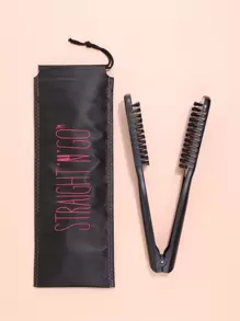 Bàn chải duỗi tóc chống tĩnh điện bằng tay - màu đen - Xem 1