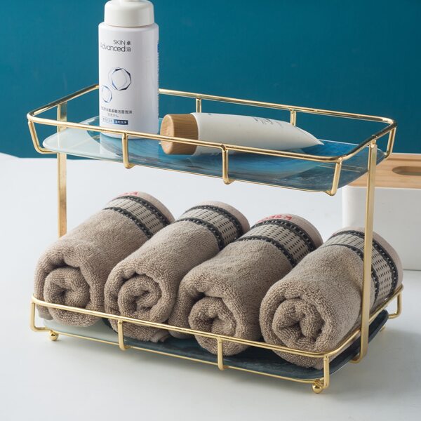 

1pc Plaid Pattern Face Towel, Coffee brown