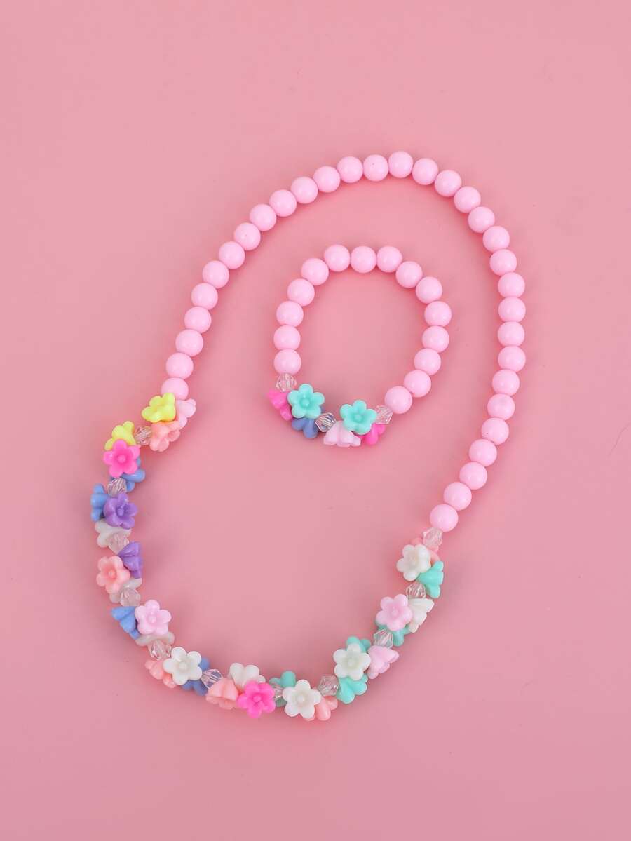 2 cái Bé Gái Mới Biết Đi Hoa Trang Trí Trang Trí Cườm Bộ Trang Sức - Nhiều màu - Xem 1